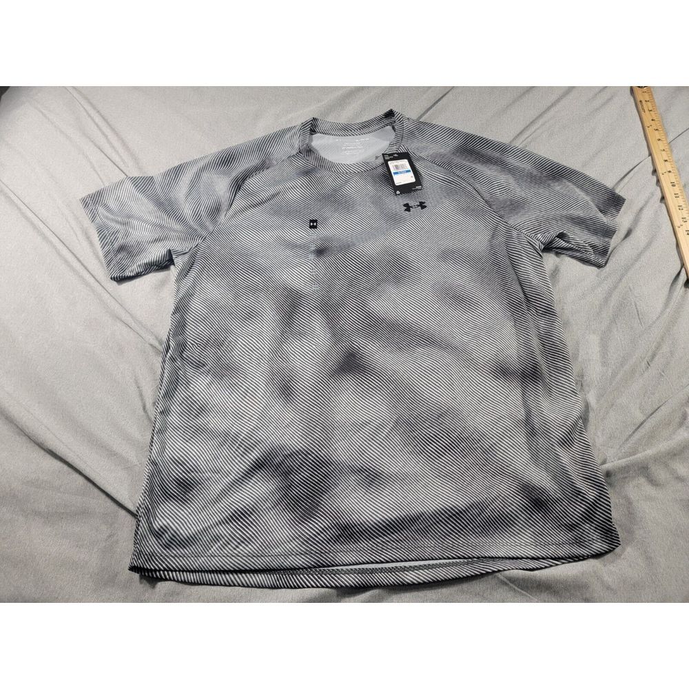 Men's Under Armour Tech 2.0 Lino Print XL Short Sleeve Tee Tie‎ Dye Striped NEW